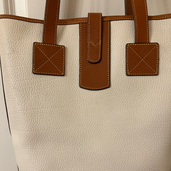 Dooney & Bourke Cream and Tan Tote - Picture 7 of 12